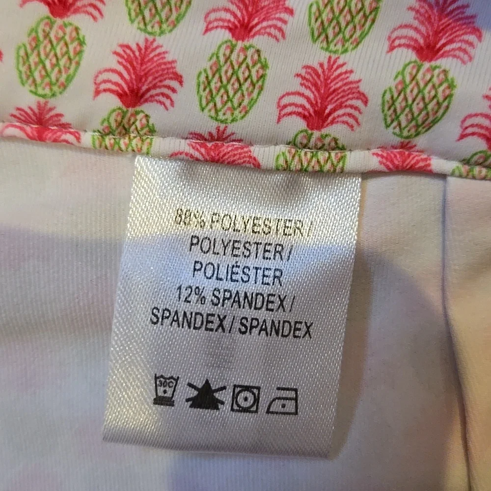 Fairway & Greene Pink/Green Pineapple Leisure/Active/Golf Skort - Picture 8 of 10
